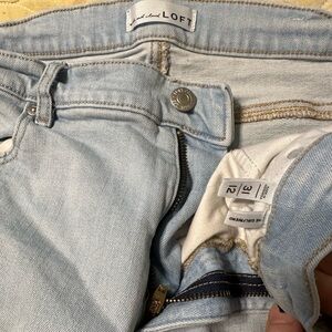 LOFT High Rise Jeans in Soft Blue